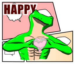 Frog Man Sticker sticker #13294447