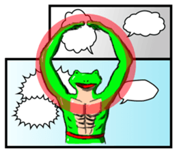 Frog Man Sticker sticker #13294448
