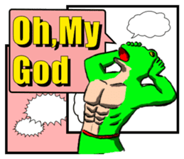 Frog Man Sticker sticker #13294453