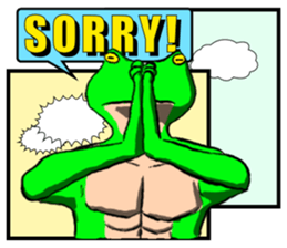 Frog Man Sticker sticker #13294454