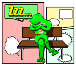 Frog Man Sticker sticker #13294459