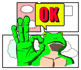 Frog Man Sticker sticker #13294460