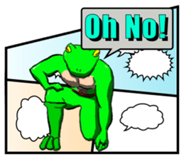 Frog Man Sticker sticker #13294466