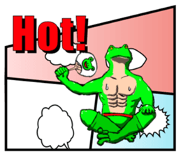 Frog Man Sticker sticker #13294467