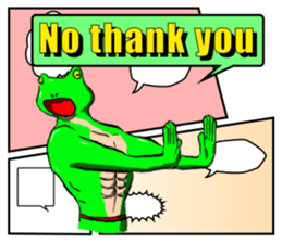 Frog Man Sticker sticker #13294477