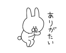 Painter rabbit sticker #13294786