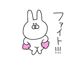 Painter rabbit sticker #13294787