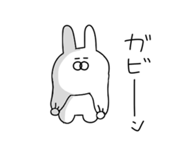 Painter rabbit sticker #13294792