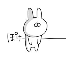 Painter rabbit sticker #13294793