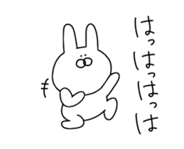 Painter rabbit sticker #13294794