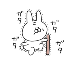 Painter rabbit sticker #13294797