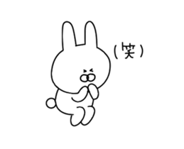 Painter rabbit sticker #13294803