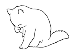 Real cat(animated) sticker #13295151