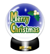Merry Christmas!!Chocolatebear Snowdome sticker #13295587