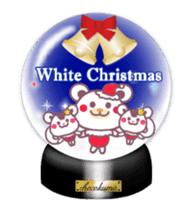 Merry Christmas!!Chocolatebear Snowdome sticker #13295588