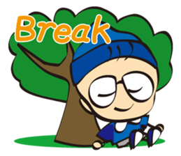 Daily life of Mr.baud sticker #13296807