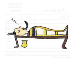 Moving sticker! Egypt mural sticker! sticker #13297170