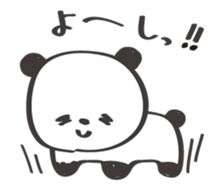 Friendly panda sticker #13298528