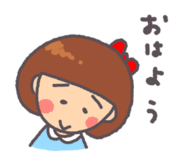 Daily warm fuzzy girl. sticker #13299406