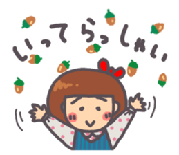 Daily warm fuzzy girl. sticker #13299407