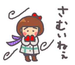 Daily warm fuzzy girl. sticker #13299410