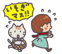 Daily warm fuzzy girl. sticker #13299415