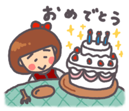 Daily warm fuzzy girl. sticker #13299416