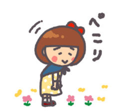 Daily warm fuzzy girl. sticker #13299420