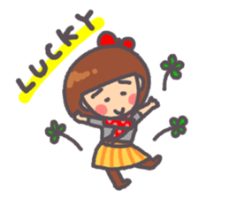 Daily warm fuzzy girl. sticker #13299422