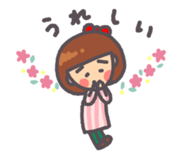 Daily warm fuzzy girl. sticker #13299423