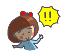 Daily warm fuzzy girl. sticker #13299425