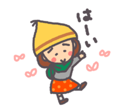 Daily warm fuzzy girl. sticker #13299427