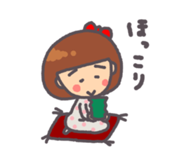 Daily warm fuzzy girl. sticker #13299437