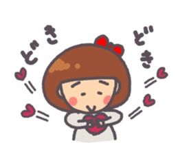 Daily warm fuzzy girl. sticker #13299439