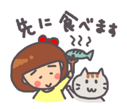 Daily warm fuzzy girl. sticker #13299442