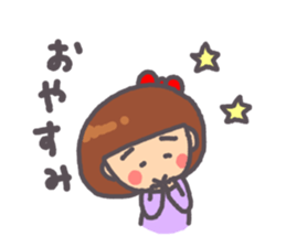 Daily warm fuzzy girl. sticker #13299444