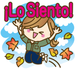 Spanish cute girl1 sticker #13299452