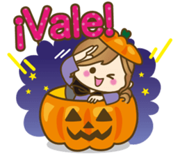 Spanish cute girl1 sticker #13299457