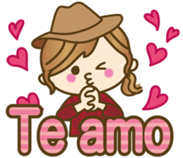 Spanish cute girl1 sticker #13299462