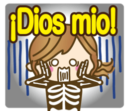 Spanish cute girl1 sticker #13299477