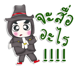 Mr. Taro. Black magic sticker #13299592