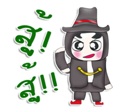 Mr. Taro. Black magic sticker #13299608