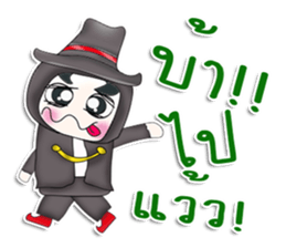 Mr. Taro. Black magic sticker #13299617