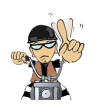 Moving I LOVE American Motorcycle!! 2 sticker #13299697