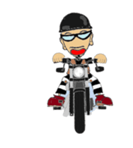 Moving I LOVE American Motorcycle!! 2 sticker #13299706