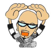 Moving I LOVE American Motorcycle!! 2 sticker #13299714