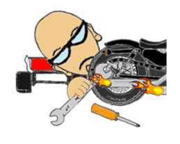 Moving I LOVE American Motorcycle!! 2 sticker #13299717