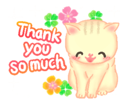 Cat and Bird friends sticker #13300196