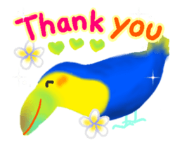 Cat and Bird friends sticker #13300200