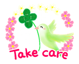 Cat and Bird friends sticker #13300207